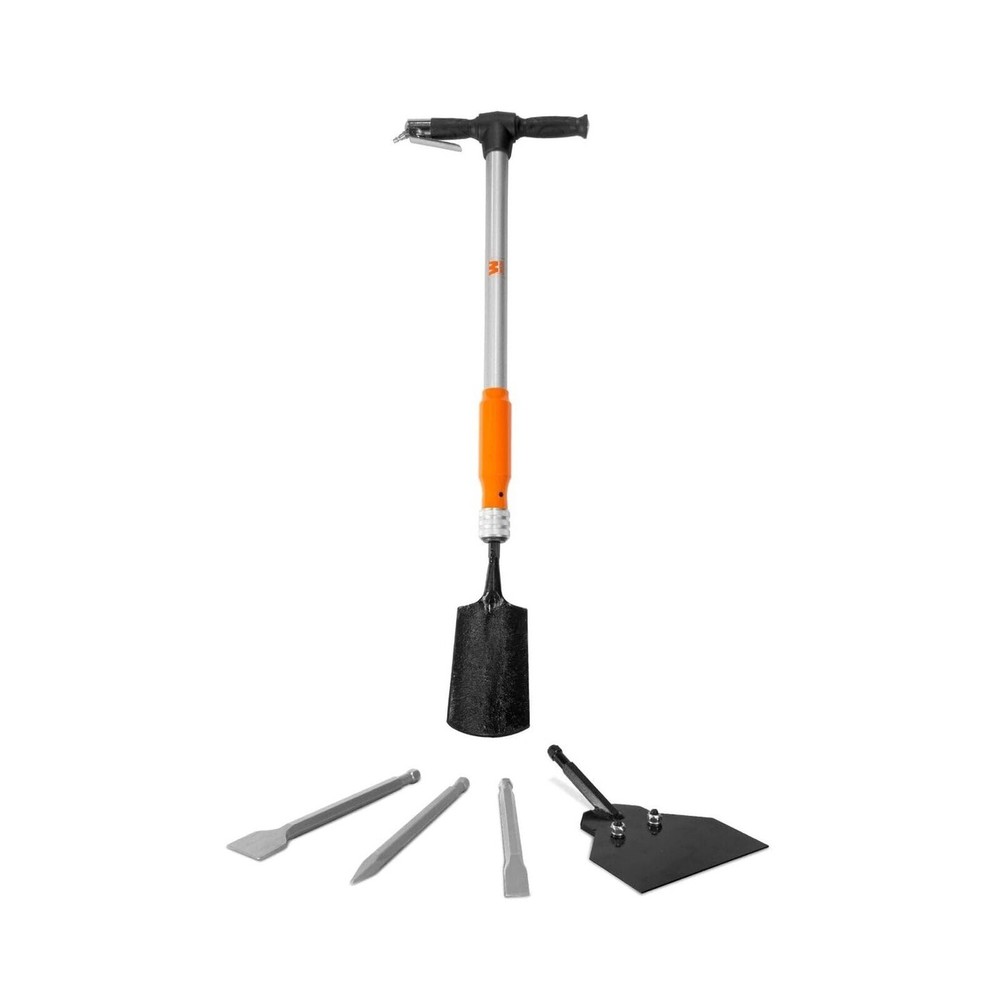 WEN 61635 5-in-1 Pneumatic Multi-Function Tool with Scraper, Shovel, and Chis...