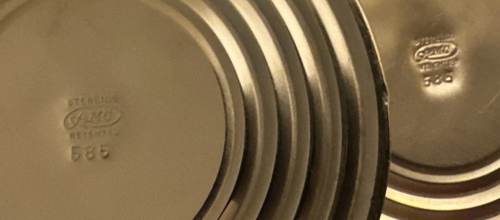 Sterling silver weighted candleholders