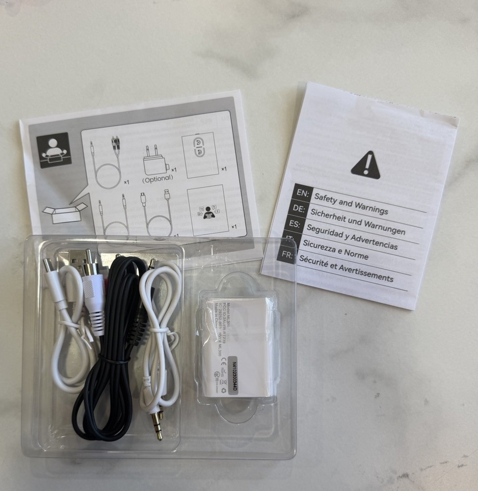 1Mii ML300 Bluetooth 5.3 Transmitter Receiver AptX Low Latency NEW SEALED