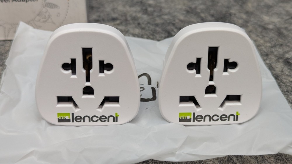 🔥New 2 Pack🔥 Lencent 830US World to US Plug Adapter