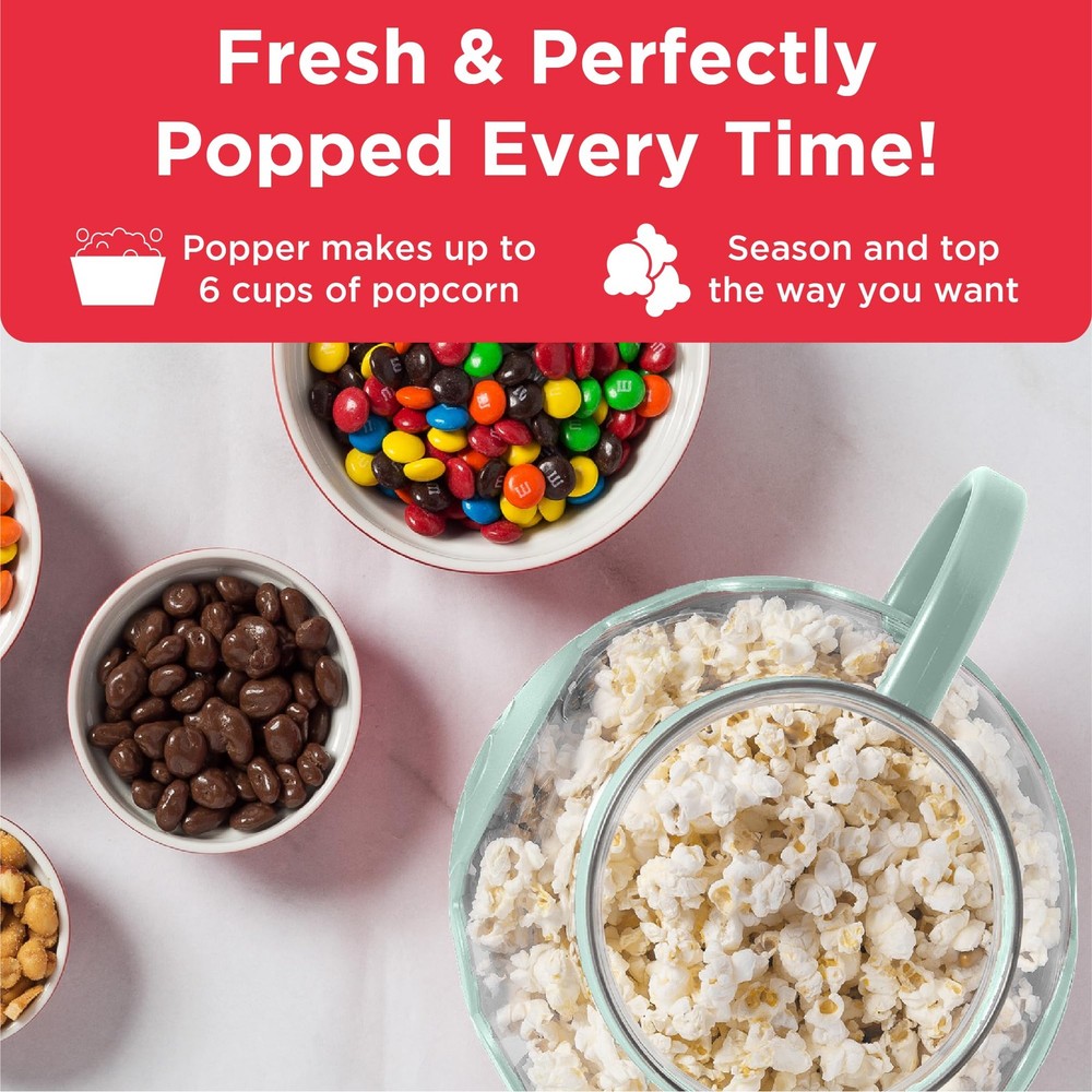 Ecolution Patented Micro-Pop Microwave Popcorn Popper with Temperature Safe Gl
