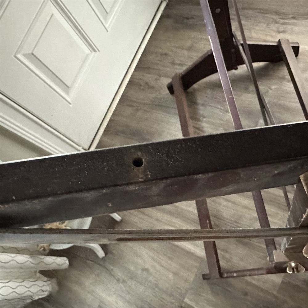 Vintage Drafting Table Base ONLY Drafting Table Wood Base NO TOP