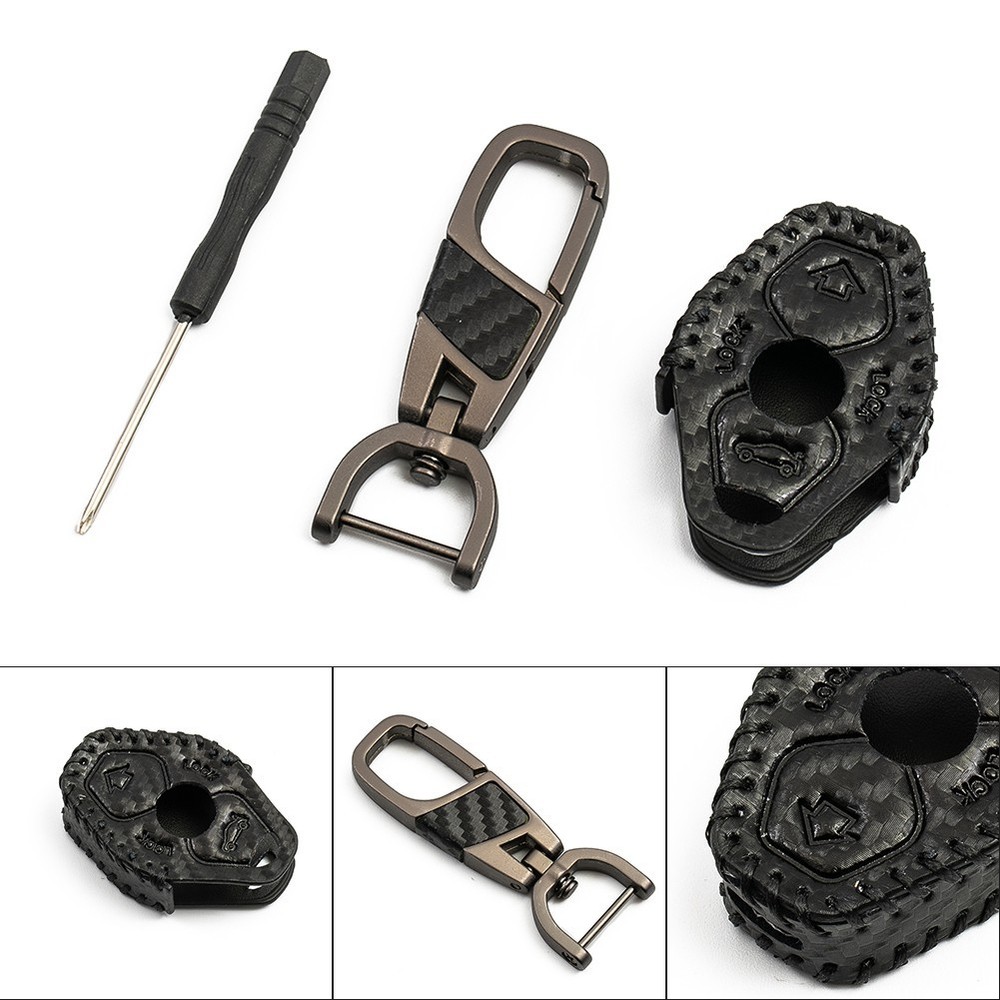 1 X LEATHER CAR KEY COVER PROTECTOR FITS FOR M3 E38 E35 E53 E60 E61 E85 E86