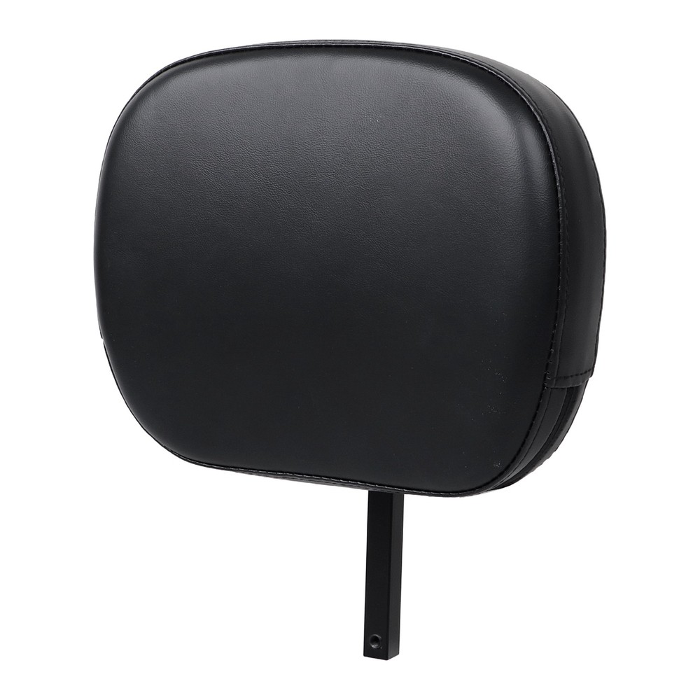 Black Adjustable Removable Driver / Passenger Backrest Pad w/ Bracket For Harley