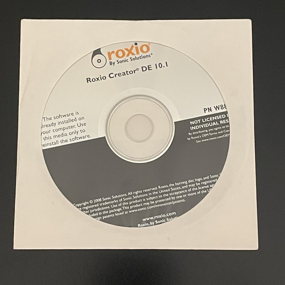 Roxio Creator DE 10.1 Sealed Software DVD CD Create Burn Media Audio