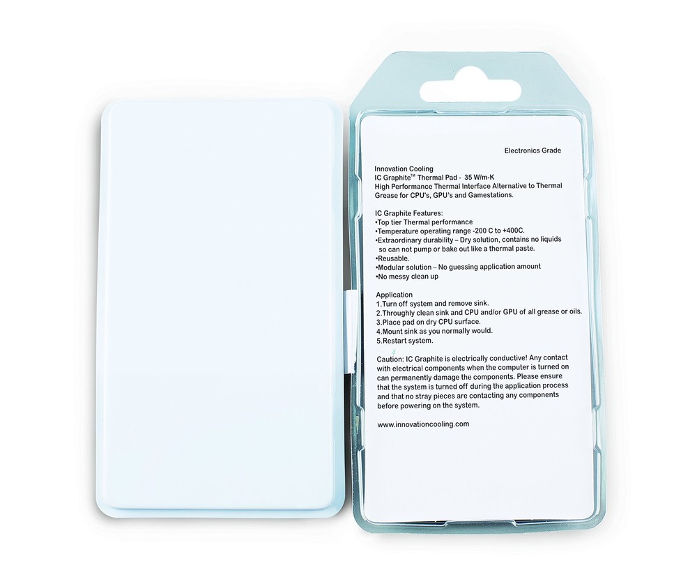 Graphite Thermal Pad – Permanent Replacement for Thermal Paste/Grease 40 X 40mm