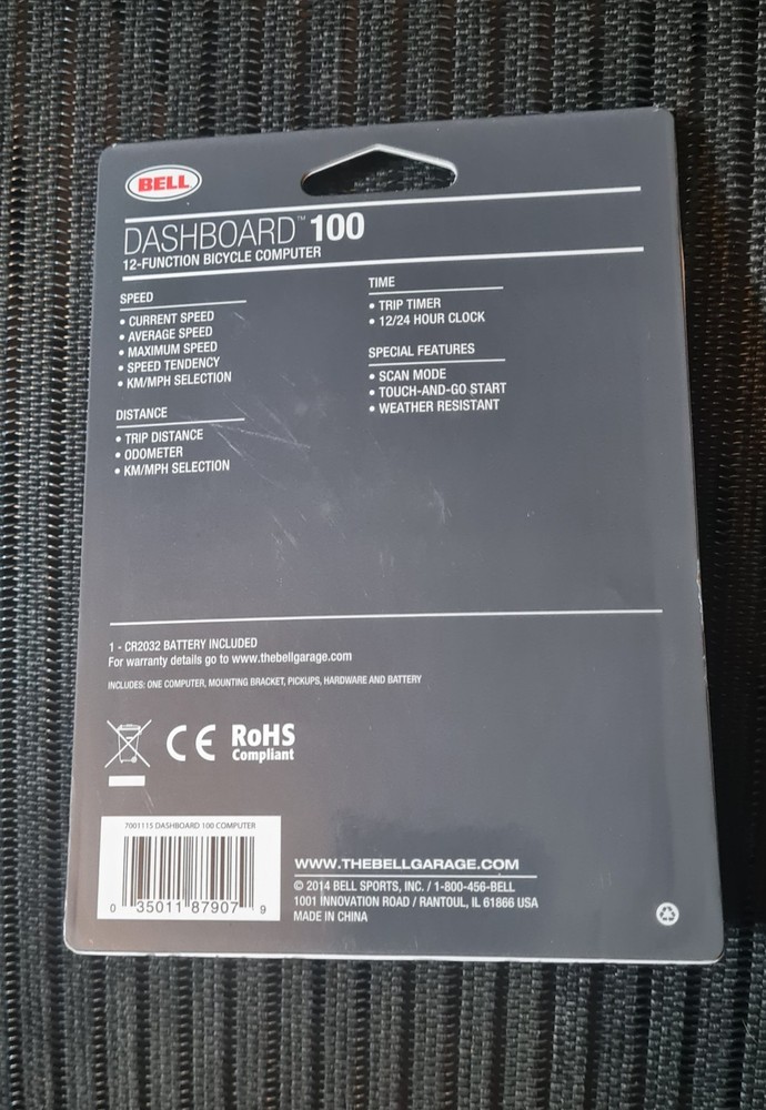 Bell Dashboard 100 12-Function Bicycle Computer New Sealed