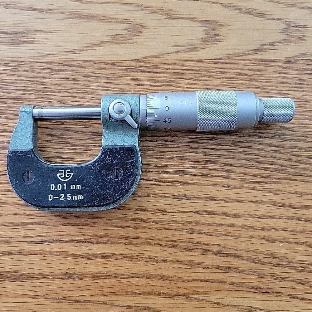 Vintage Tool Micrometer Model 938 Central Forge 0-25mm