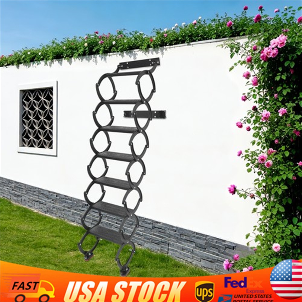 Folding Stair Telescoping Wall Mounted Folding Ladder Step Ladders Retractable