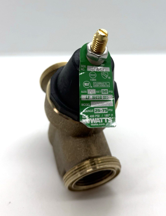 Watts 1" LFN45BM1-U Lead Free Cast Copper Water Pressure Reducing Valve