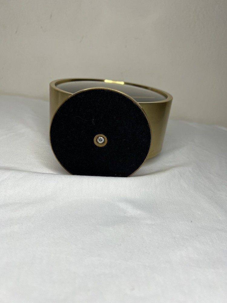 Mid-Century Modern Brass Table Or Desk Clock By Howard Miller
