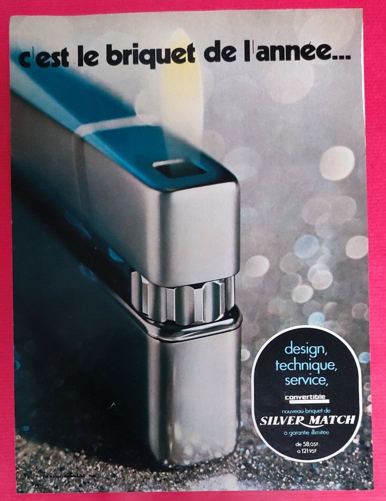 Press Ad: MAGGI 1973 SILVER MATCH Convertible & Soup Lighter