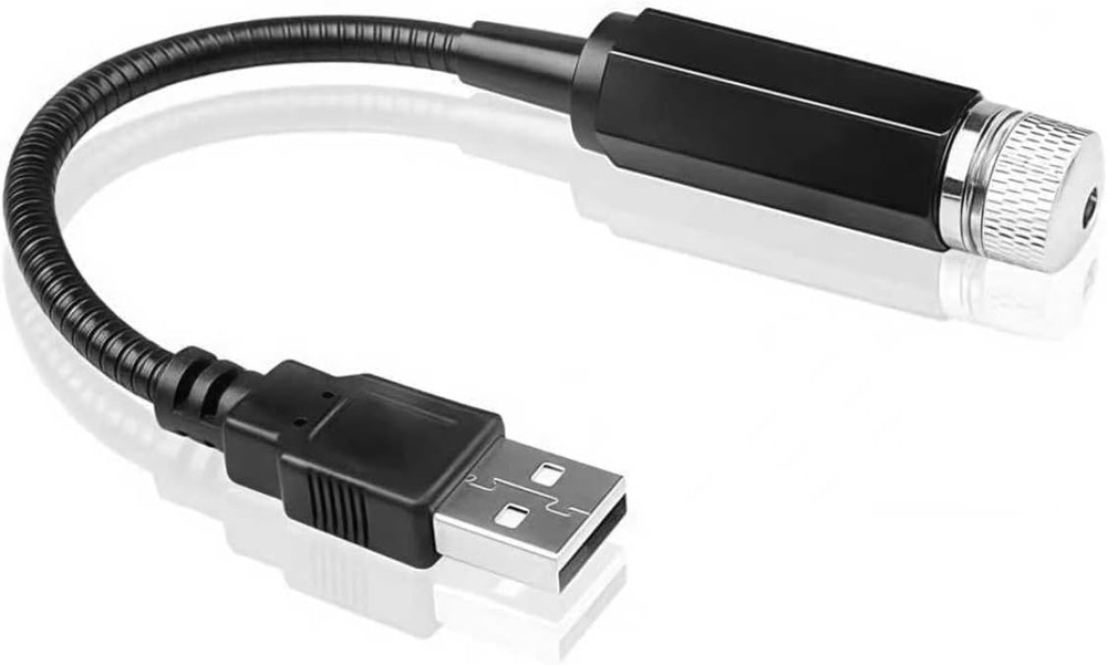 Mini Led Star Projector Night Light, Violet Blue Interior Car Lights, Adjustable