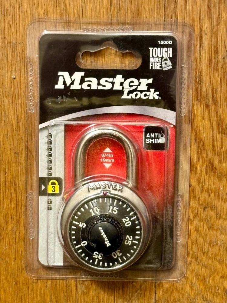 Master combination padlock NEW