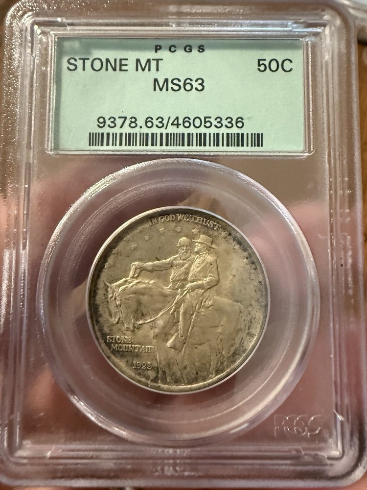 1925 Stone Mountain Commemorative Half Dollar PCGS MS63 OGH