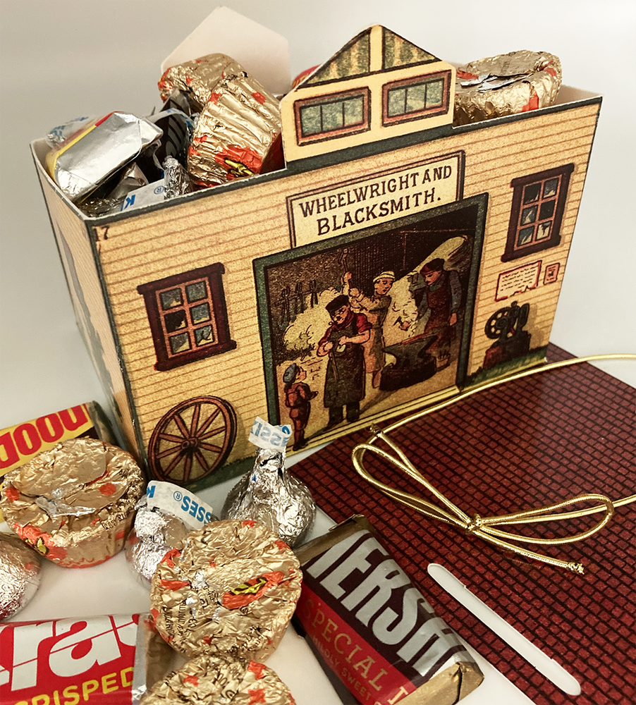 House Shaped Gift Box - Blacksmith Shop - Christmas - All Occasions