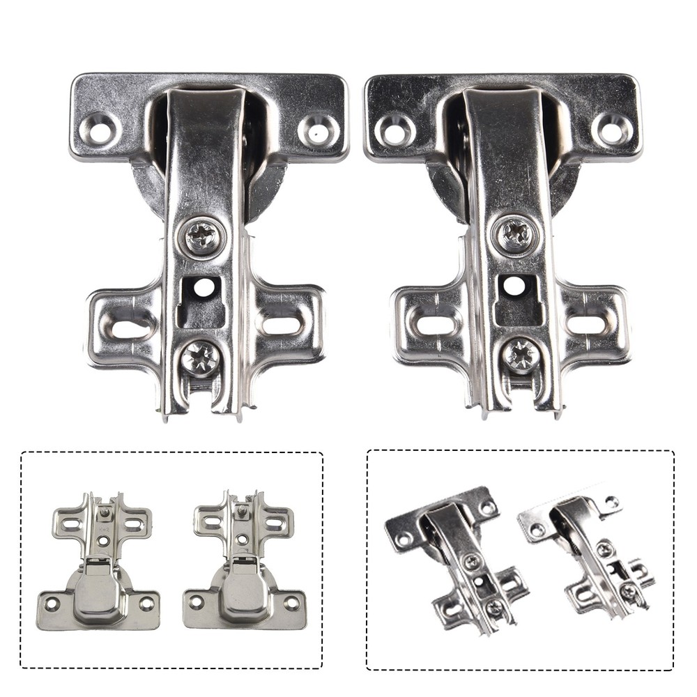 2 Pcs/Set 90 Degree Kitchen Cabinet Cupboard Concealed Angular Corner Door Hinge