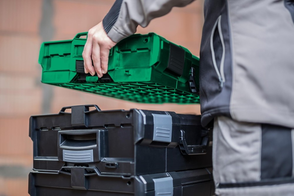 L-BOXX Tool Organizer Case with Removable 8-Compartment Insert, Stackable Sto...