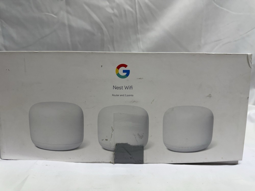 Google Nest Wifi Router and 2 Points - Snow
