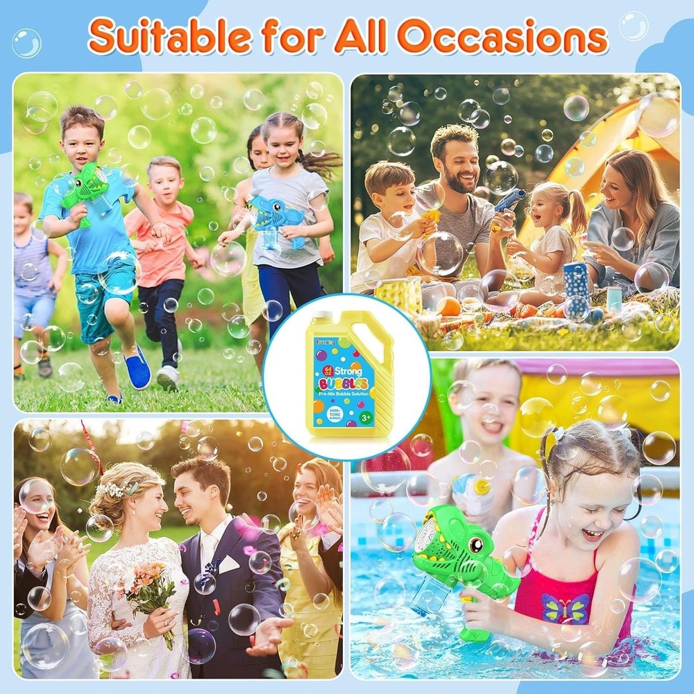 64 OZ Bubble Solution Refill Pre-Mix: Non-Toxic Bubbles for Kids Refills for ...