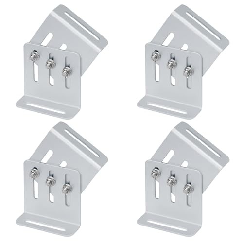 4 Sets Adjustable Solar Panel Tilt Mount Bracket, Solar Panel Rack Mount for