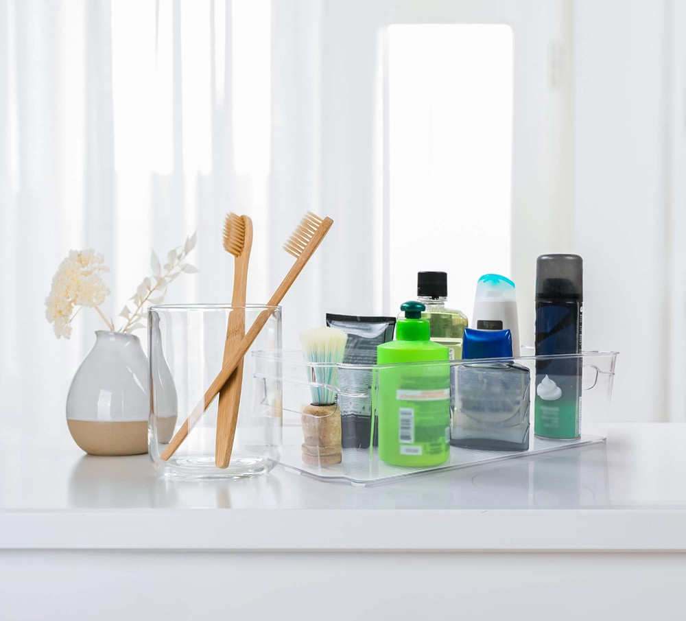 - Fridge & Refrigerator Organizer Bins (8 Pack), Clear Stackable Durable Plastic