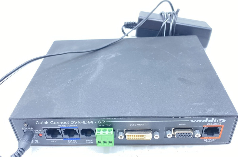 Vaddio Quick-Connect DVMHDMI-SR Interface W AC Adapter 998-1105-018 Working