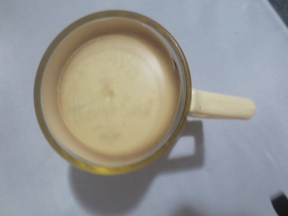 Dr Pepper Mug with Old time Ads on side Crack on inside