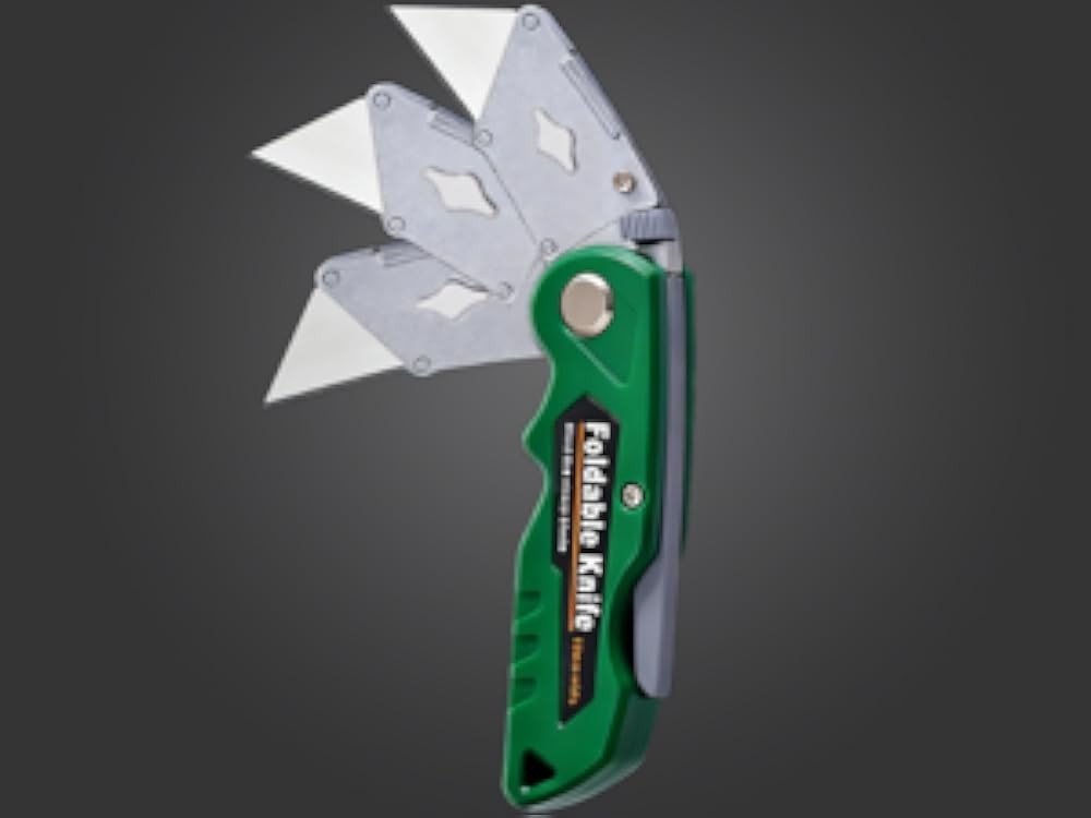 Heavy Duty Folding Box Cutter Set Replacement Blades, Profal Utility