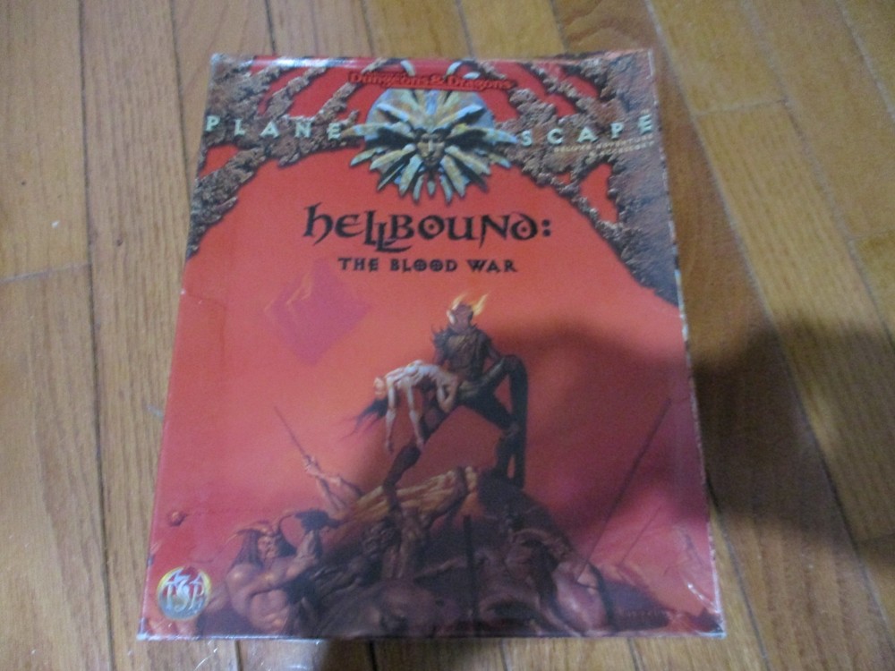 AD&D D&D Planescape Hellbound the Blood War box set missing comic
