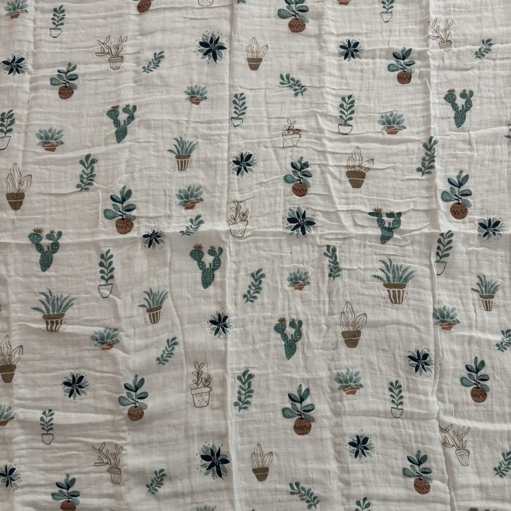 Cactus Print Baby Swaddle