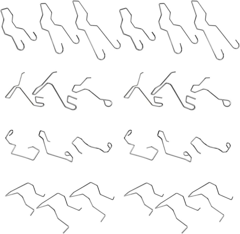 24PCS Car Bulb Retaining Spring Clips, Headlamp Dip Bulb Hoder Car Headlight Cla