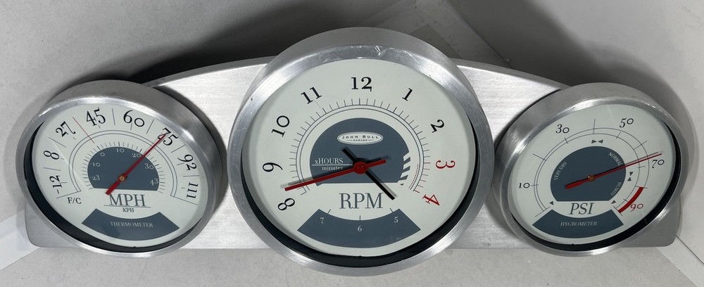 GARAGE CLOCK HYGROMETER THERMOMETER WORKING.