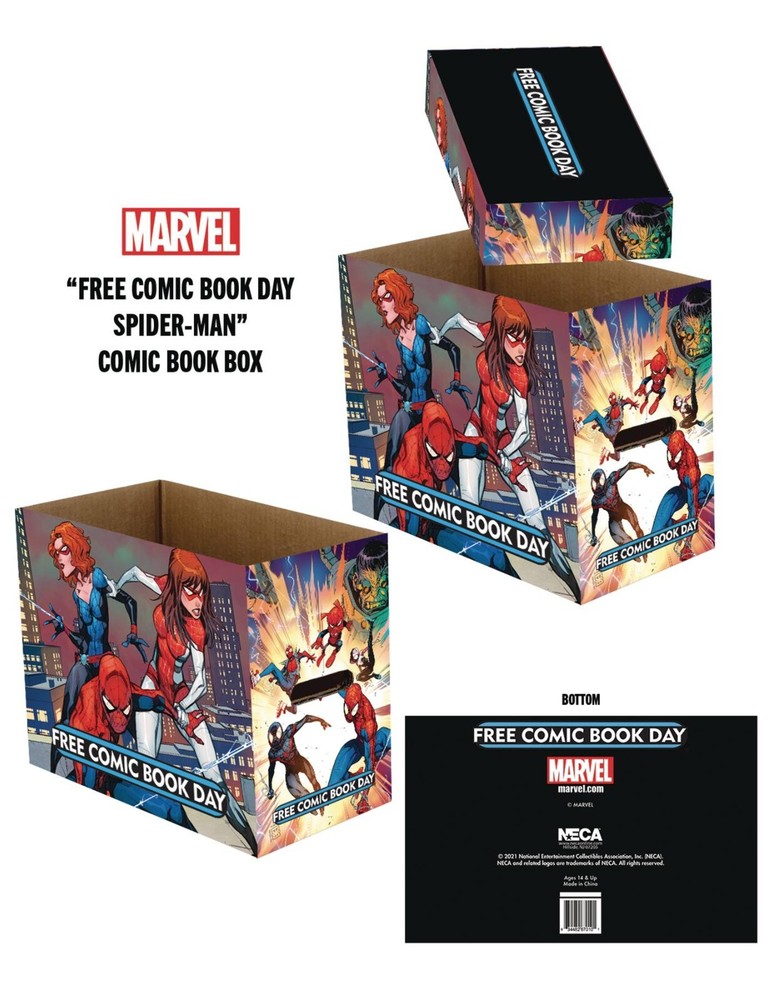 FCBD Marvel Spider-Man Short Comics Storage Box 5 Pack Brand New