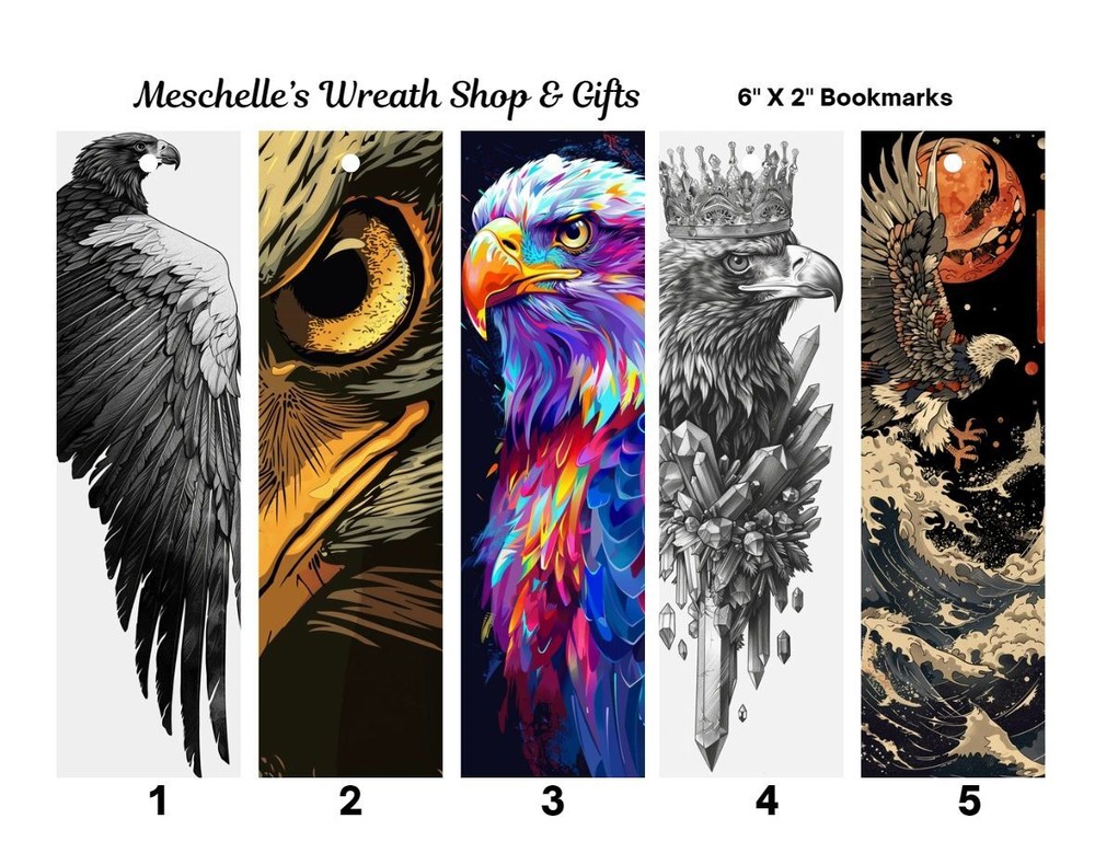 Eagle Big Bird Themed Bookmarks 2