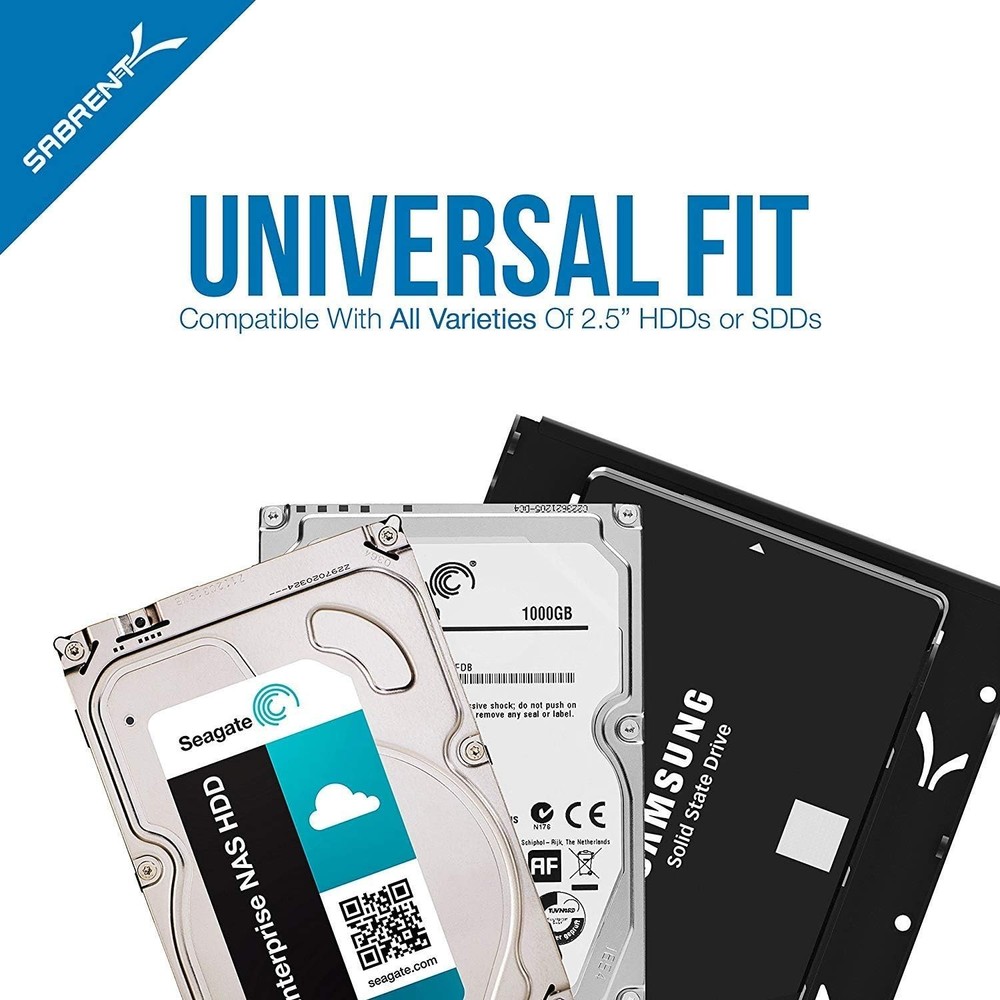 Versatile 2.5" to 3.5" Internal Hard Disk Drive Mounting Bracket Kit BK-HDDH