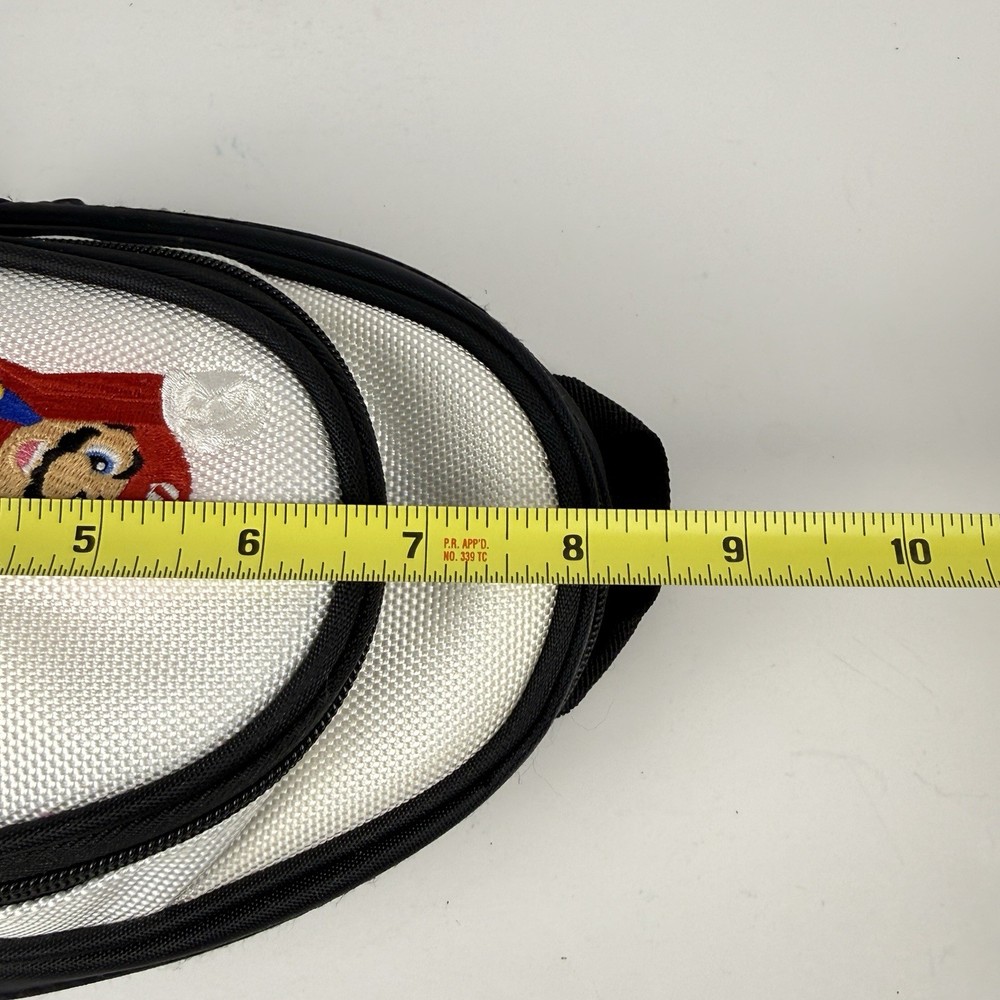 Nintendo DS Mini Backpack Carry Case Black & White Embroidered Mario