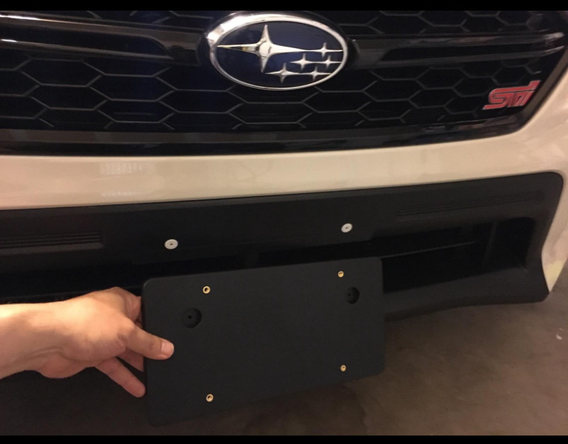 Bumper Rectangular Holes License Plate Kit Bracket for SUBARU Impreza 2008-2011