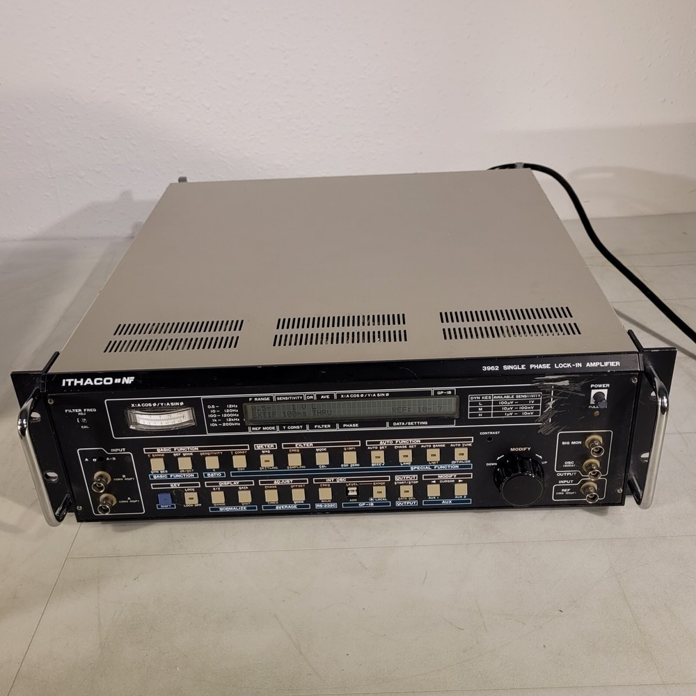 Ithaco 3962A Single Phase Lock-In Amplifier Auto Function Filter Frequency Adj