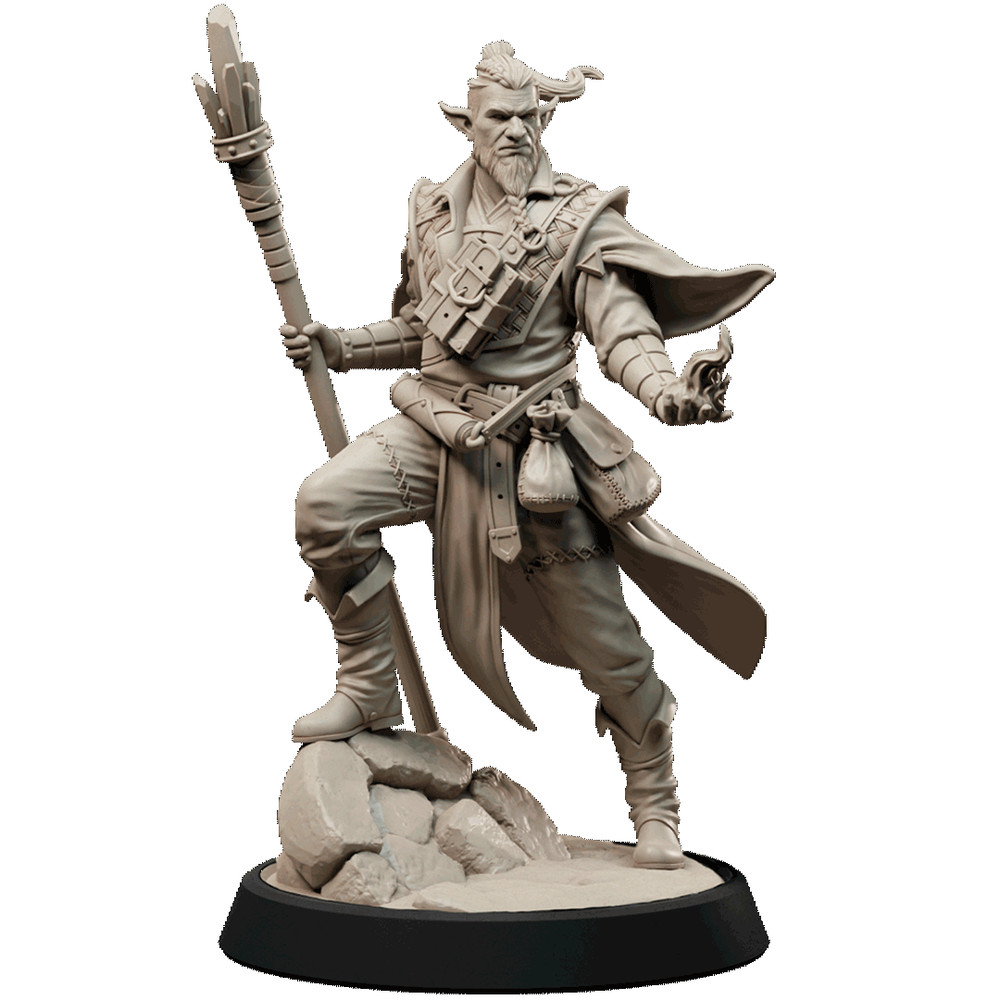 DnD Half Hobgoblin Wizard Mini 32mm Scale
