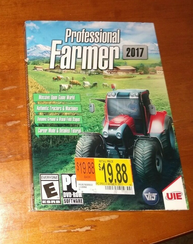 Professional Farmer 2017 PC DVD-ROM Software Game Tractor Simulation New