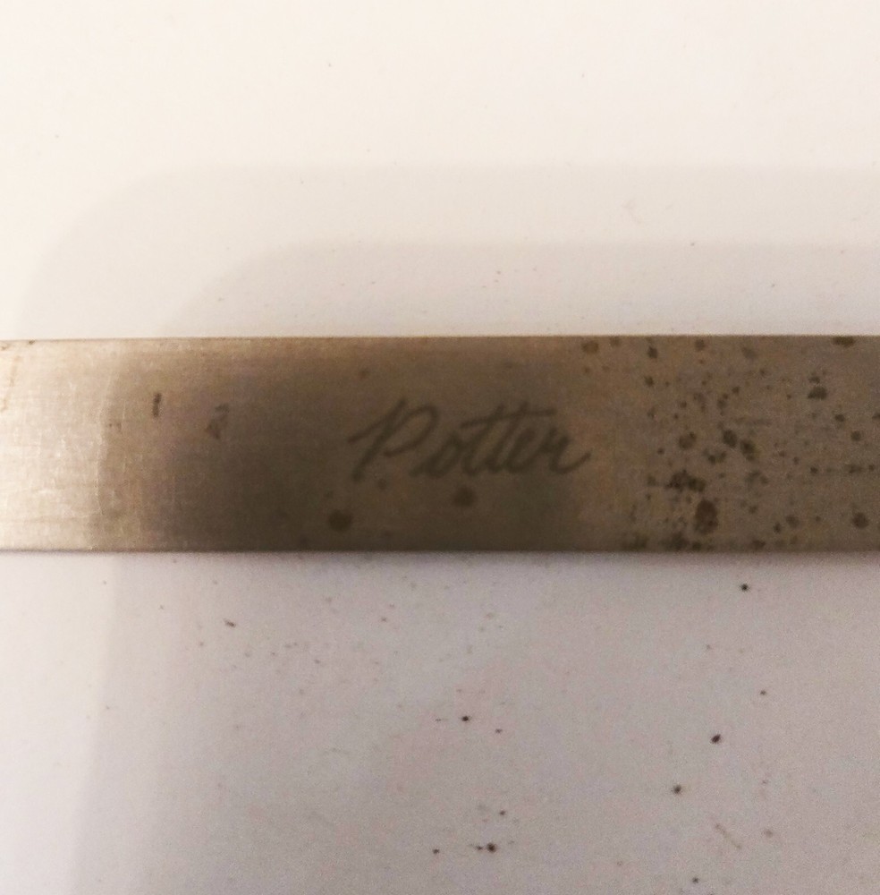 Potter Vintage Tools 8" Stainless Steel Protractor