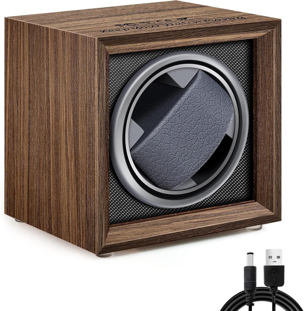 FEIBRAND Automatic Watch Winder Box Single with Quiet Motor WB SK USB Powered