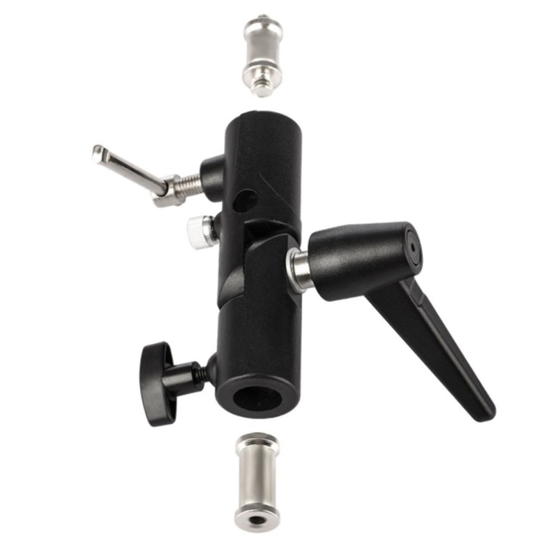 H-Type Support Bracket Holder for Camera Speedlight Flash Tripod Light Stand