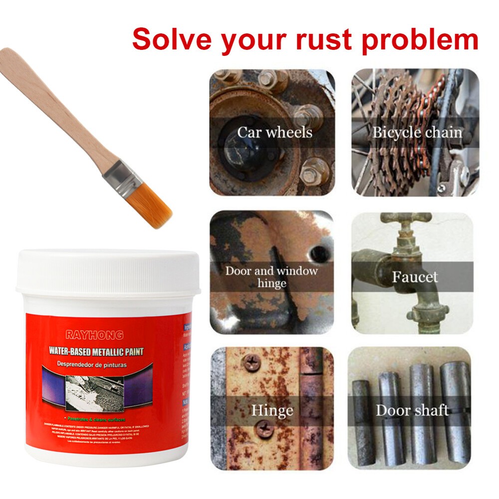 1-4X Car Anti-Rust Chassis Rust Converter Water-Based Primer Metal Rust Remover