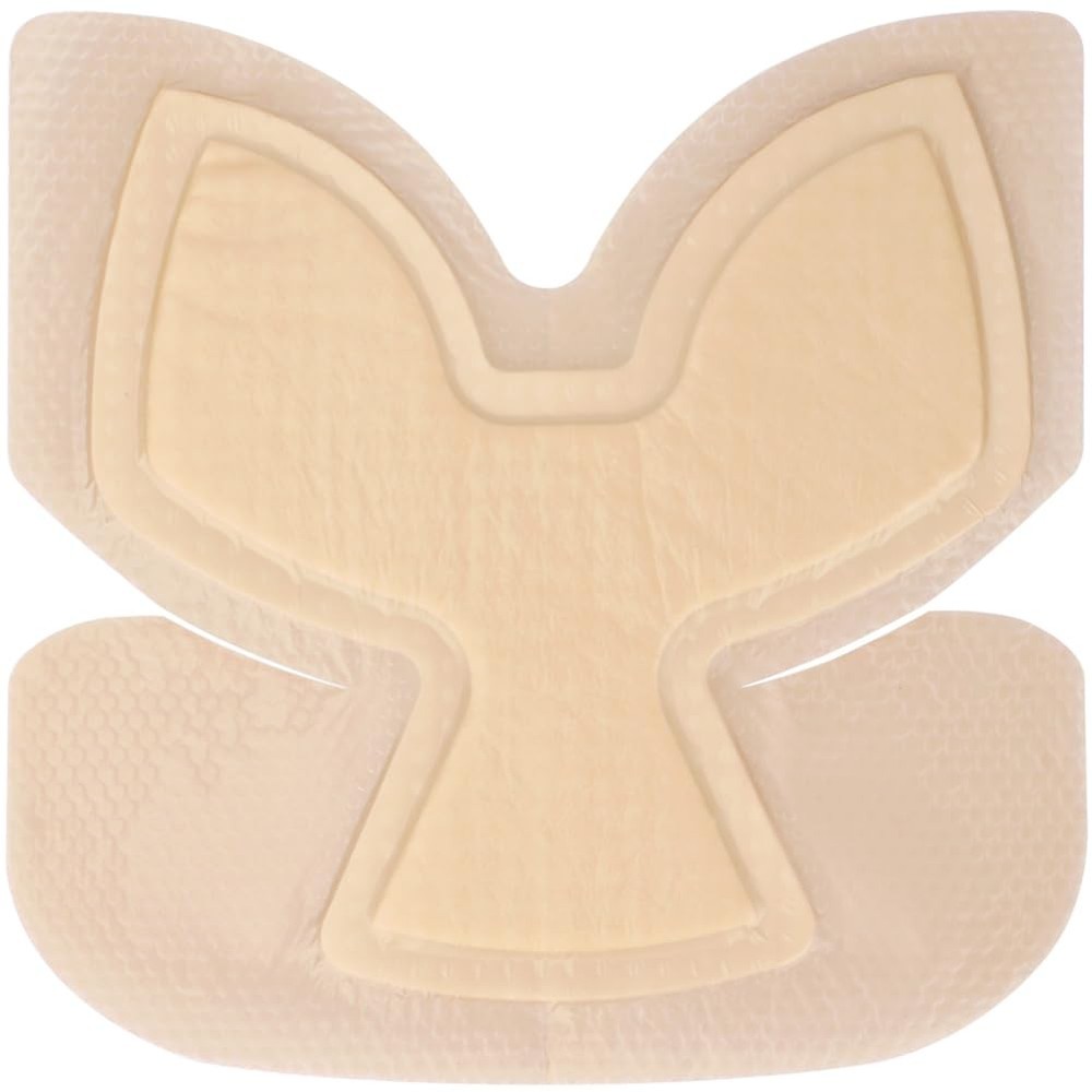 Heel Bordered Silicone Foam Dressing Waterproof Adhesive Sacral Bandages with...