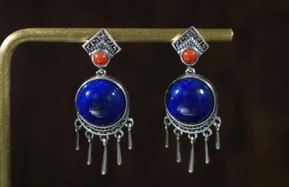 Handmade Vintage Silver turquoise Earring