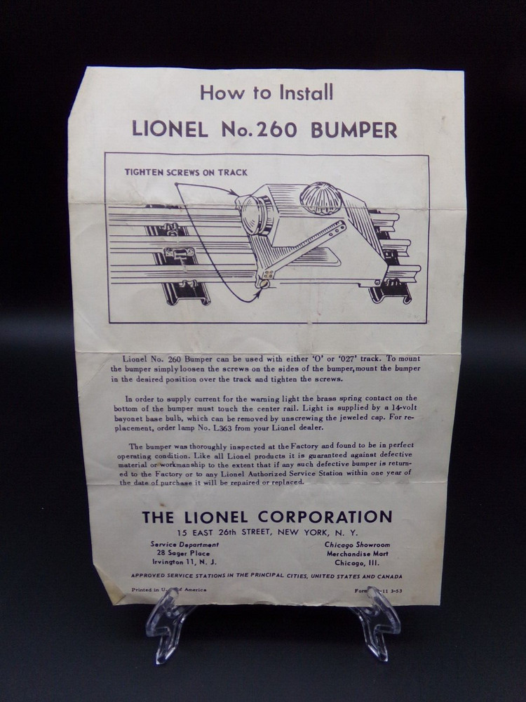 Assortment of Lionel Model Train Instruction Booklets