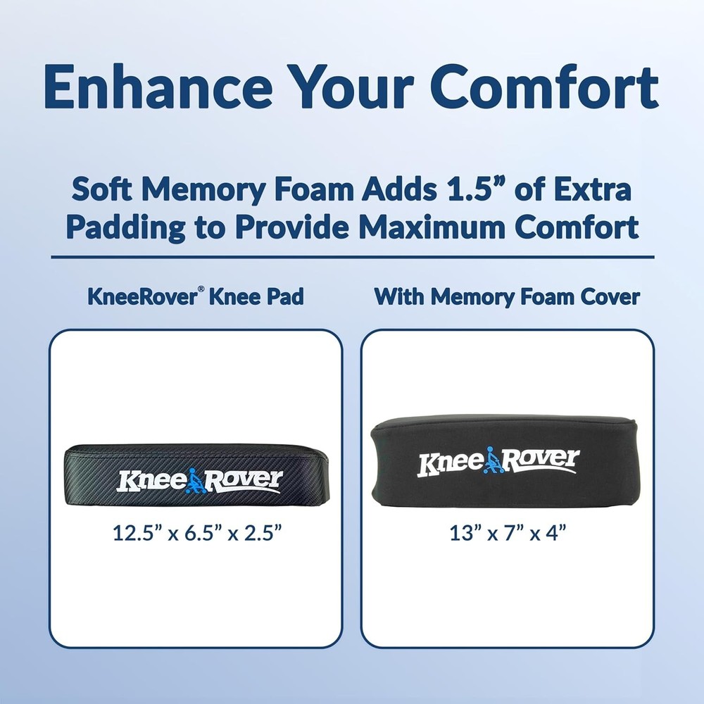 Comfortable Removable Knee Walker Pad Cover - Fits Most Models, Easy Install