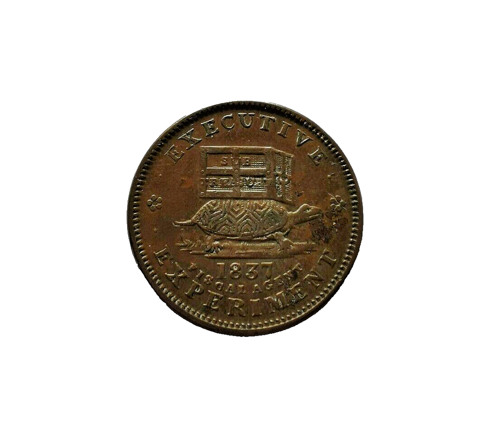 1837 US Hard Times Cooper Token ILLUSTRIOUS PREDECESSOR HT-33